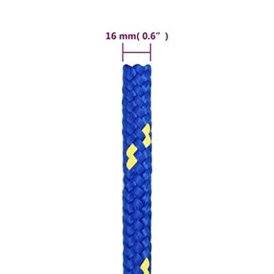 VidaXL Boottouw 16 mm 25 m polypropeen blauw