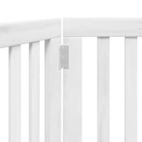 Hondenhek inklapbaar 2 panelen 160 cm populierenhout wit - thumbnail