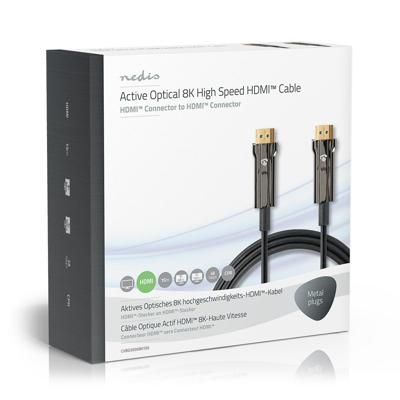 Nedis High Speed ??HDMI-Kabel met Ethernet | 48 Gbps | 15 m | 1 stuks - CVBG3500BK150 CVBG3500BK150 Nedis High Speed ??HDMI-Kabel met Ethernet | 48 Gbps | 15 m | 1 stuks - CVBG3500BK150 CVBG3500BK150