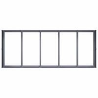 Plantenbak 200x80x40 cm staal antracietkleurig - thumbnail