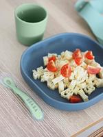 Serviesset 4 items silicone BEABA blauw - thumbnail