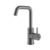 Wastafelmengkraan Hotbath Archie Met Draaibare Uitloop Zonder Waste Geborsteld Gunmetal PVD - thumbnail