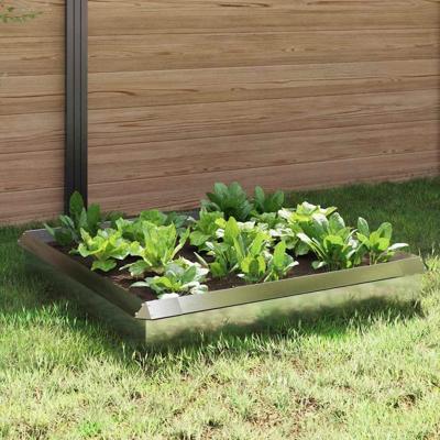 VidaXL Slakkenhekken 8 pcs zilver roestvrij staal