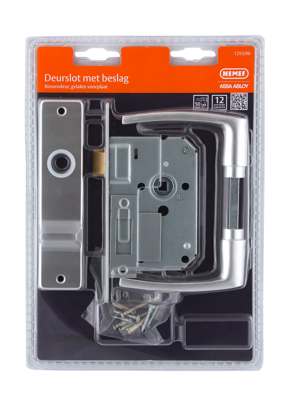 Nemef_YALE 1255 Loopslot | DM50mm | krukgat 8mm | voorplaat staal gelakt 20x174mm afgerond | DR 1+3/2+4 - 9125596531