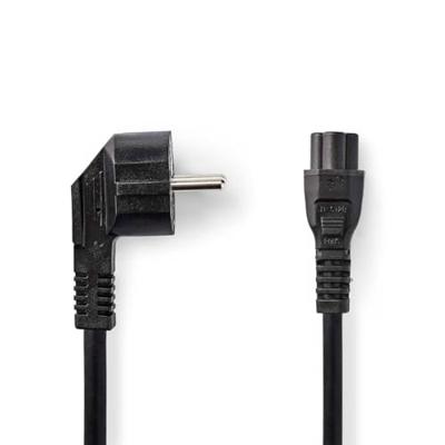 Nedis Stroomkabel | Type F (CEE 7/7) Male | IEC-320-C5 | Gehoekt | Recht | Vernikkeld | 3.00 m | Rond | PVC | Zwart | Label - CEGL10100BK30 Nedis Stroomkabel | Type F (CEE 7/7) Male | IEC-320-C5 | Gehoekt | Recht | Vernikkeld | 3.00 m | Rond | PVC | Zwart | Label - CEGL10100BK30