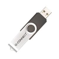 Q-CONNECT USB stick 2.0, zwart, 64 GB - thumbnail