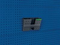 Bott Documentenhouder | DIN A4 dwars kunststof | B340xD100xH213 mm | geschikt voor geperforeerde platen | 5 stuks in zak - 14014029.19 14014029.19 - thumbnail