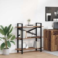 Boekenkast Oud Hout 100 x 33,5 x 102 cm Bewerkt hout - thumbnail