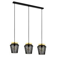 EGLO Escandidos Hanglamp - E27 - 92 cm - Zwart|Geelkoper|Goud - thumbnail