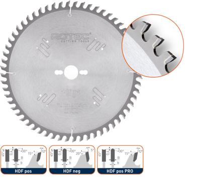 Rotec HM formaatzaagblad Dak/Hol, ø303x3,2x30mm Z=60 HDF neg - 5544030