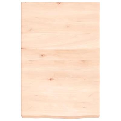 VidaXL Wastafelblad 40x60x(2-6) cm onbehandeld massief hout