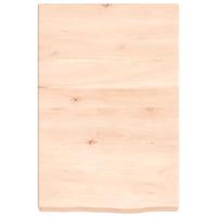 VidaXL Wastafelblad 40x60x(2-6) cm onbehandeld massief hout - thumbnail