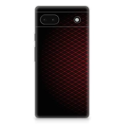 Google Pixel 6A | TPU bumper | Geruit Rood Google Pixel 6A | TPU bumper | Geruit Rood