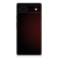 Google Pixel 6A | TPU bumper | Geruit Rood - thumbnail
