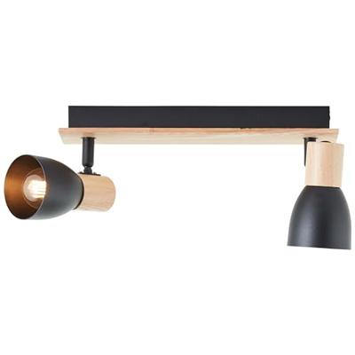 Brilliant PlafondlampDaintree 2-lichts zwart - 99711/76