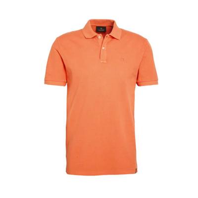 Scotch & Soda regular fit polo met biologisch katoen oranje Scotch & Soda regular fit polo met biologisch katoen oranje
