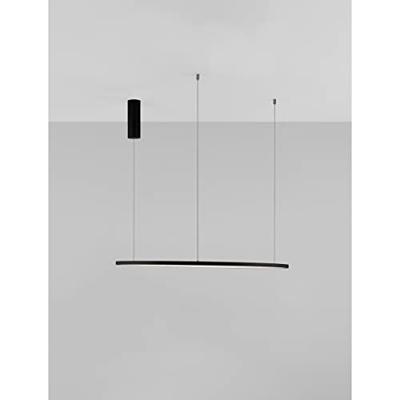 Lyora Ronde hanglampTarquin zwart Ø 80cm - 9345605