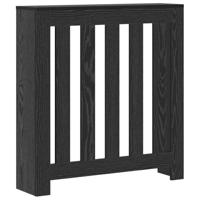 VidaXL Radiatorafdekking zwart eiken 78 x 20 x 82 cm bewerkt hout - thumbnail
