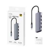 Cudy 6-in-1 hdmi 4k usb-c hub usb-hub (zilver) - thumbnail
