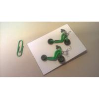 earring set scooter - green - thumbnail