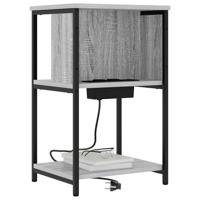 Nachtkastje 2 pcs Grijs sonoma 38 x 31 x 61 cm Bewerkt hout - thumbnail