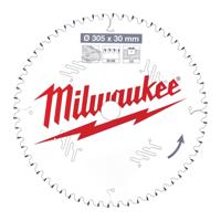 Milwaukee Cirkelzaagblad voor Hout | Ø 305mm Asgat 30mm 60T - 4932471321 - thumbnail
