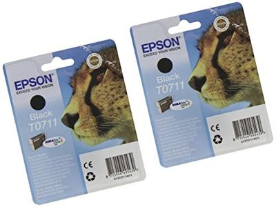 Epson Inktcartridge T0711H Origineel 2-pack Zwart C13T07114H10