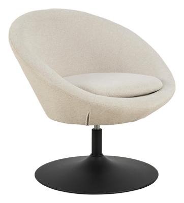 Bendt Draaifauteuil 'Lærke' Geweven, kleur Beige