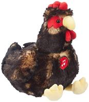 Pluche kip - GIPSY TOYS - Geluidsdicht - 22 cm - Zwart - thumbnail