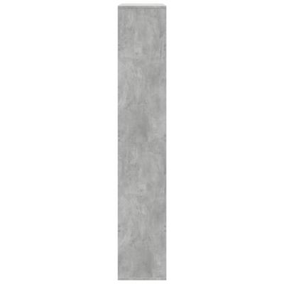 Boekenkast 100x33x187,5 cm bewerkt hout betongrijs - thumbnail