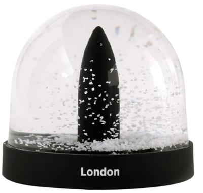 sneeuwbol City Icons Londen 8,7 x 8 cm glas zwart sneeuwbol City Icons Londen 8,7 x 8 cm glas zwart