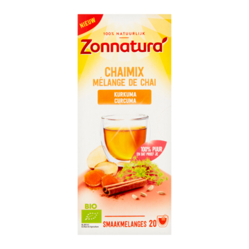 Zonnatura Chai mix kurkuma bio 20 Sachets