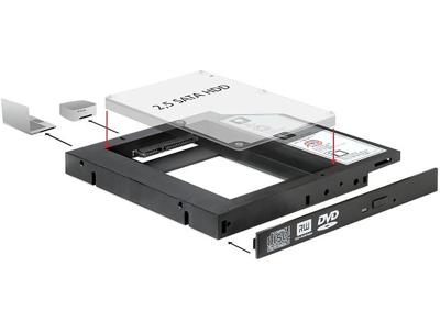 DeLOCK Inbouwframe 5.25" > 2.5"