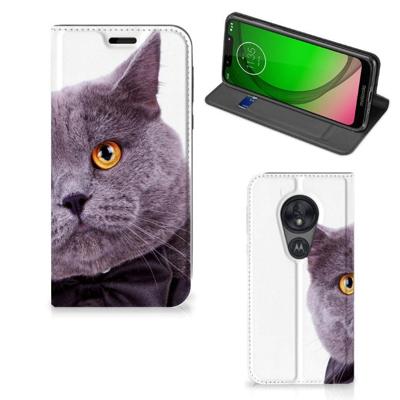 Motorola Moto G7 Play Hoesje maken Kat Motorola Moto G7 Play Hoesje maken Kat