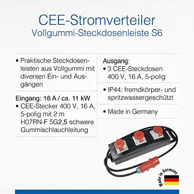AS Schwabe S3 60558 CEE-stroomverdeler 400 V 16 A