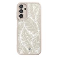 Samsung Galaxy A14 beige case - Palmy leaves beige - thumbnail