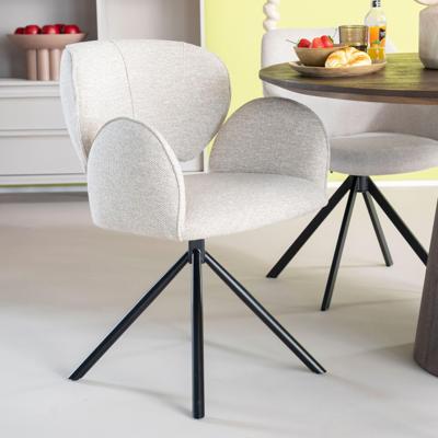 Eleonora Eetkamerstoel 'Rosalin' kleur Beige Eleonora Eetkamerstoel 'Rosalin' kleur Beige