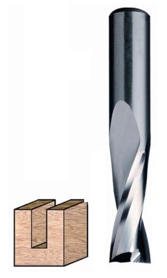 ENT Groeffrees VHM 10x32x80mm, Spiraalvorm, 2-snijkanten kolf 8mm - 7910032 - 7910032