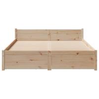 Bedframe zonder matras massief grenenhout 140x190 cm - thumbnail