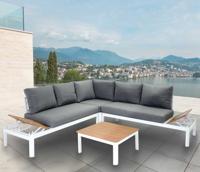 SenS-Line: Lotus aluminium loungeset - Wit - thumbnail