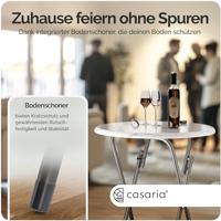 Statafel Marmerlook Wit rond 60cm Inklapbaar - thumbnail