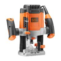 BLACK+DECKER KW1200EKA 1200W bovenfrees | 6 frezen | Parallelgeleider | Spantang | Kantgeleider | In koffer - KW1200EKA-QS - thumbnail