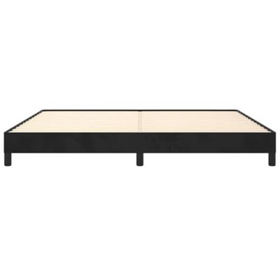Bedframe zonder matras 200x200 cm fluweel zwart