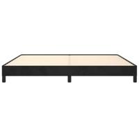 Bedframe zonder matras 200x200 cm fluweel zwart - thumbnail