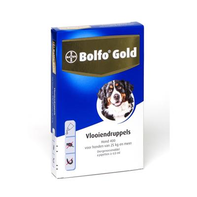 Bolfo Gold 400 hond vlooiendruppels 4 pipetten