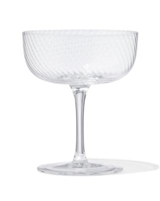 HEMA Coupe Bergen glas twist reliëf (transparant)