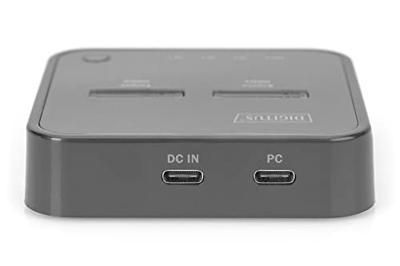 Digitus DA-71545 notebook dock & poortreplicator Bedraad USB 3.2 Gen 2 (3.1 Gen 2) Type-C Zwart - thumbnail