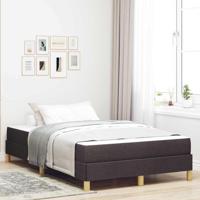 Boxspring bed Bruin 120 x 190 cm Stof, Engineered Hout - thumbnail