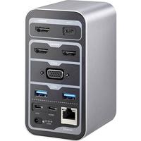 Renkforce RF-DKS-650 USB-C dockingstation Geschikt voor merk (dockingstation): Universeel Incl. laadfunctie - thumbnail