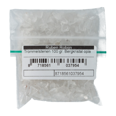 Trommelstenen bergkristal oplaadmix maat 1 100 Gram Trommelstenen bergkristal oplaadmix maat 1 100 Gram